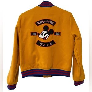 Disney x FOREVER 21 Mickey Mouse Original Varsity Jacket Women's Size Small